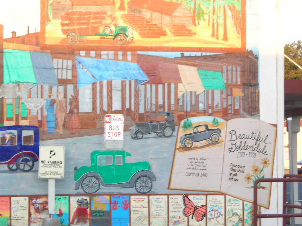 Goldendale, WA: Mural in Goldendale Wa