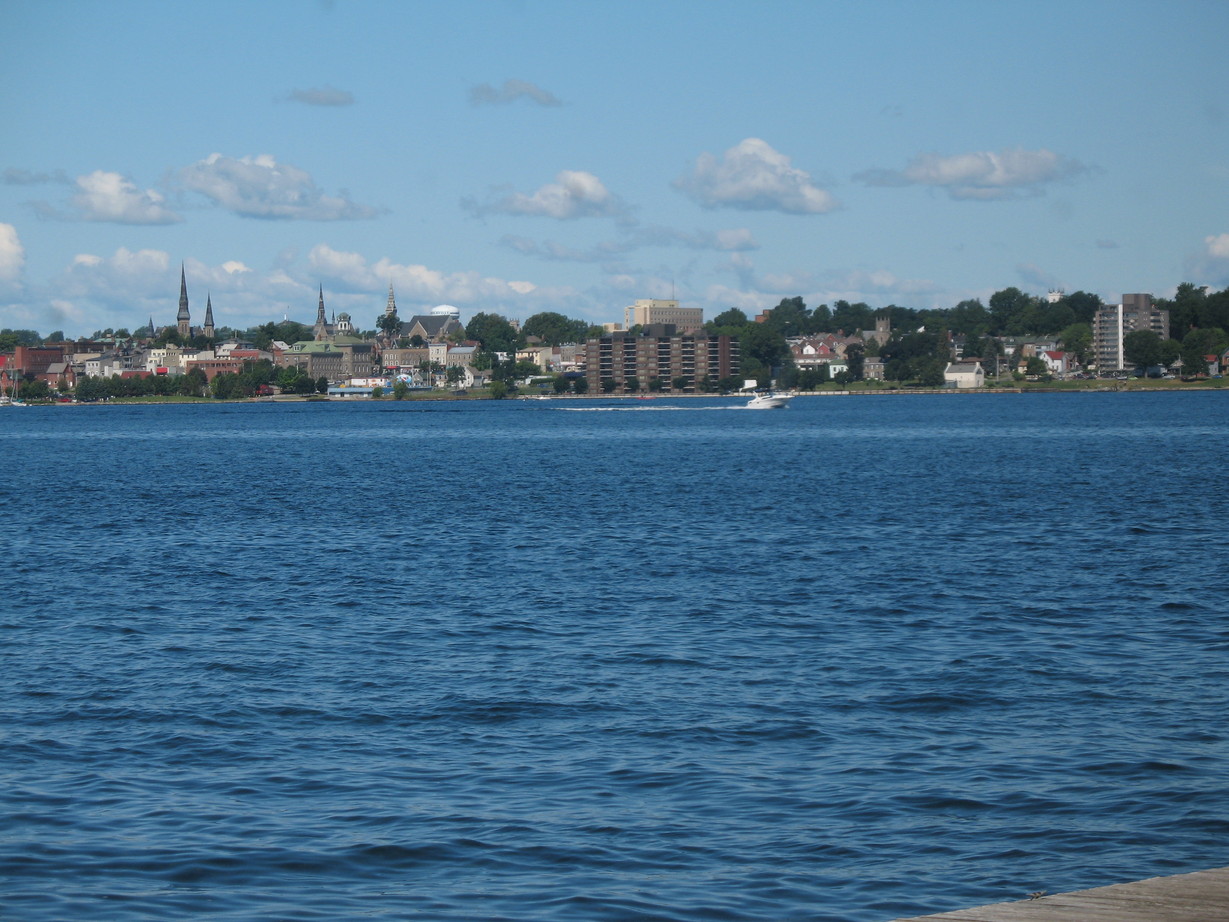 Morristown, NY : View of Brockville from Morristown