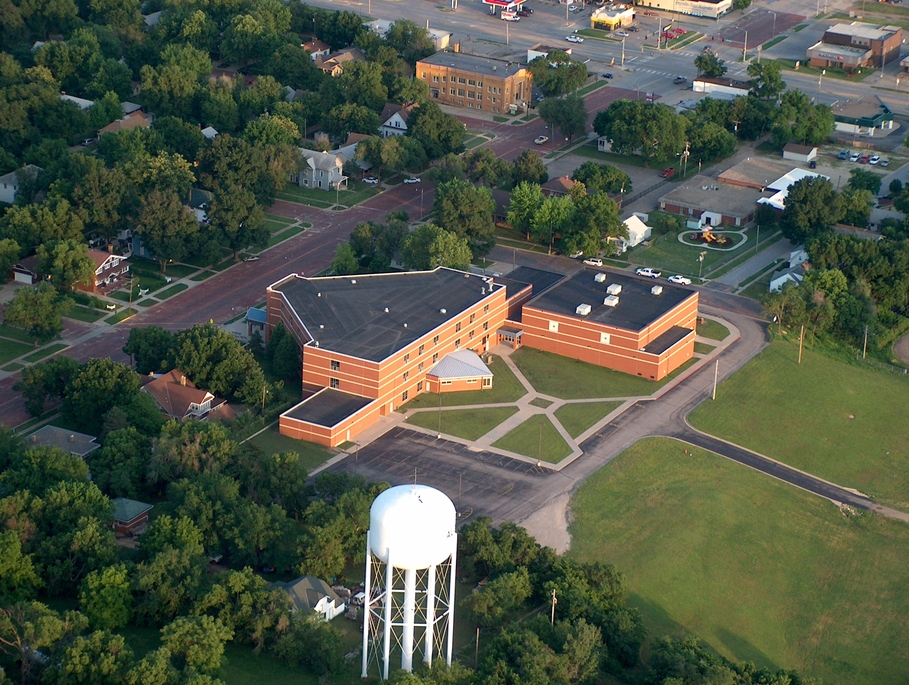 Augusta, KS: Aerial view of Augusta Middle School