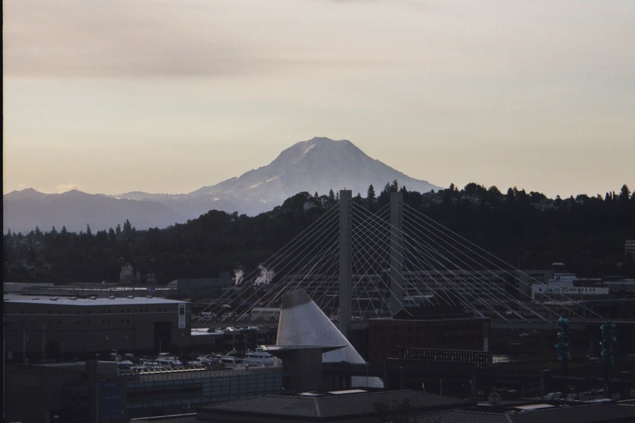 Tacoma, WA: Mount Rainier at sunrise in Tacoma, Washington