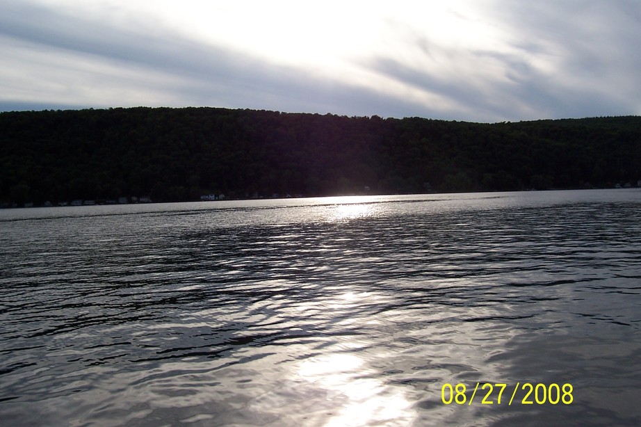 DeRuyter, NY evening DeRuyter Lake photo, picture, image (New York) at