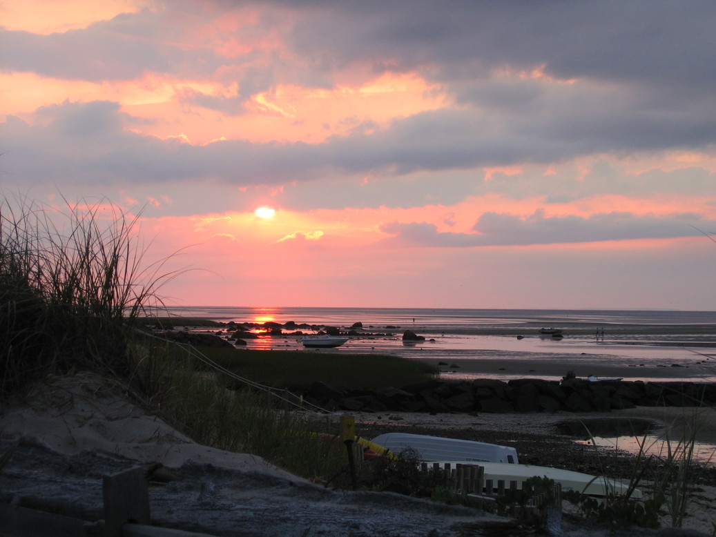 Brewster, MA : Sunset from Breakwater Beach, Brewster