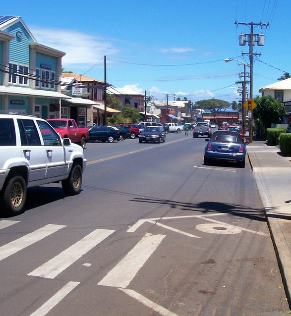 Paia, HI: Paia town on the way to Hana Maui