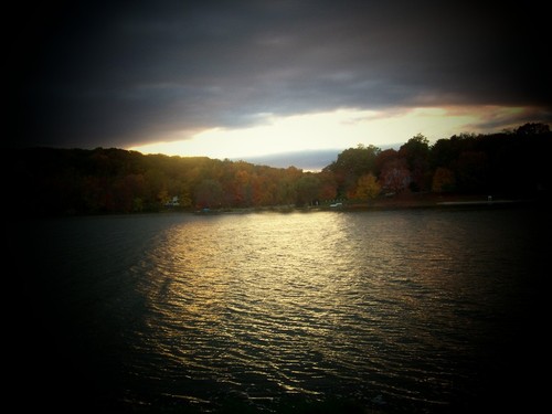 Lake Carmel, NY: Fall sunset Lake Carmel