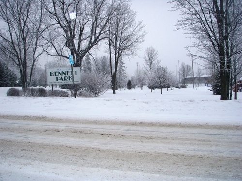 Hibbing, MN: Bennet park in the winter
