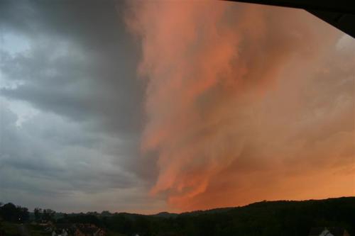 Uniontown, PA: storm squall on a summer evening
