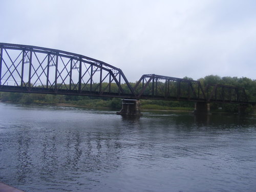 La Crescent, MN : railroad Bridge  cross The Mississippi River