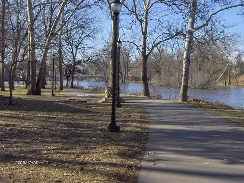Elkhart, IN : View from Island Park