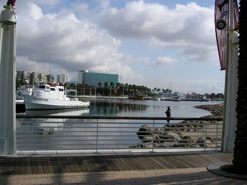 Long Beach, CA: Harbor view.