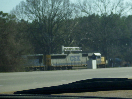 Greenville, NC: CSX train In Greenville,NC on side of US 13 & NC 903