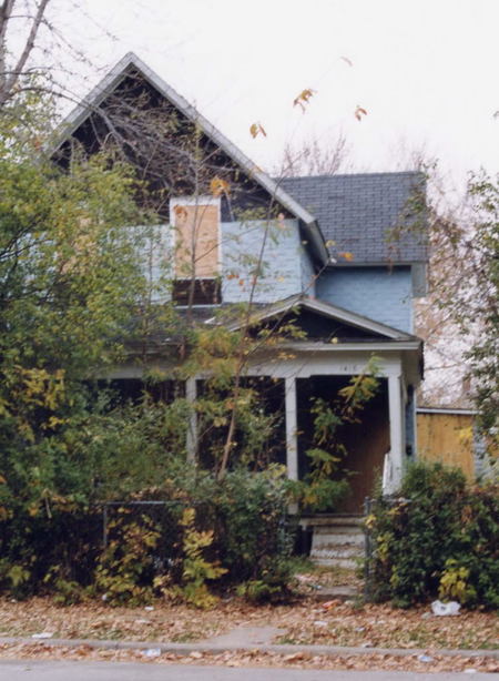 Minneapolis, MN: An abandoned house on Minneapolis' North Side
