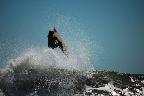 Long Beach, NY: surfer