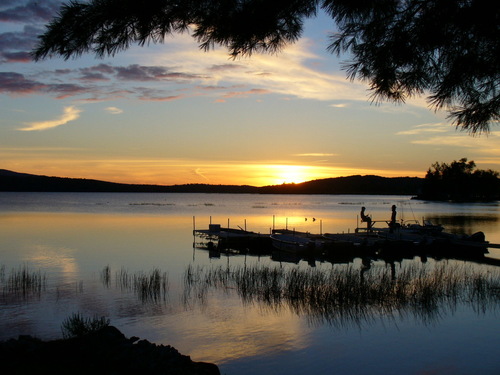 Tupper Lake, NY : Tupper Lake at night
