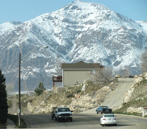 North Ogden, UT: Looking north at Wasatch Front