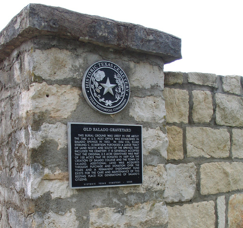 Salado, TX : Salado Historic Texas Cemetery