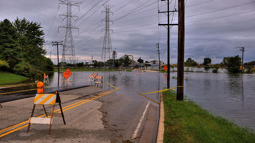 Wheeling, IL: Flooding On Wheeling Rd.