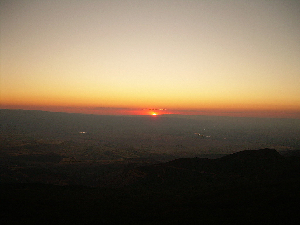 Cedaredge, CO : Sunset over Cedaredge