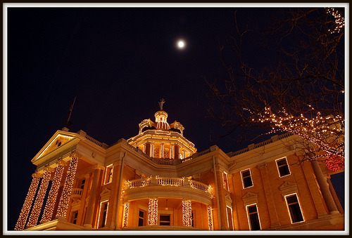 Marshall, TX : lighting court house