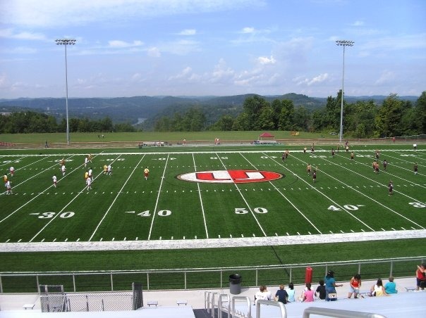 Morgantown Wv View Of The University High School Football Field