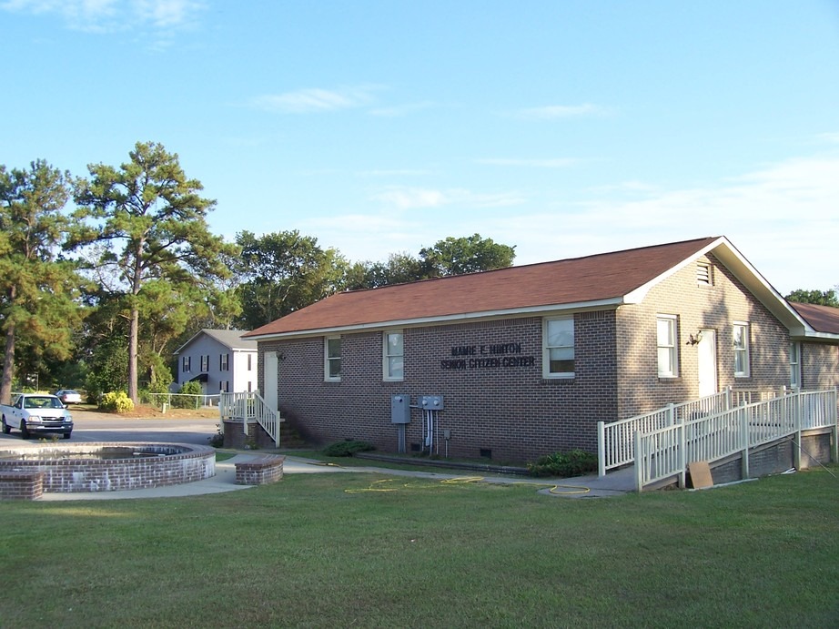 Eastover, SC: There are two Mamie Hinton Centers in Eastover. This is the Mamie E. Hinton Senior Citizen Center, 624 E. Main Street, Eastover, SC 29044, September 11, 2009.