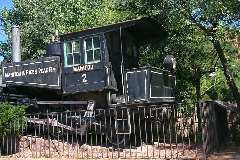Manitou Springs, CO : Original Pike's Peak Steam Engine