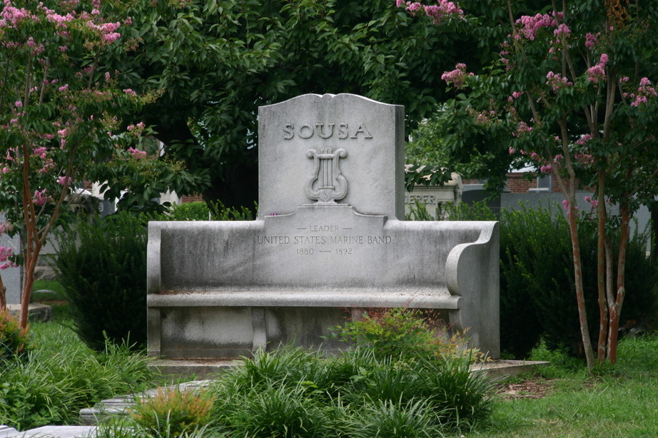 Washington, DC: John Philip Sousa's grave - Historic Congressional Cemetery Washington D.C.