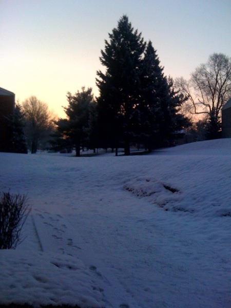 Enola, PA: Sunrise in Enola after Snow