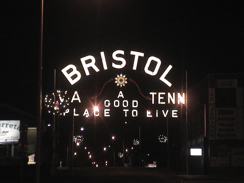 Bristol, TN : Bristol Sign at night photo, picture, image (Tennessee