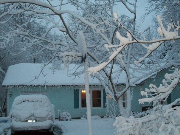 Morehead City, NC: Pretty 7 inch snowfall in Morehead City, NC