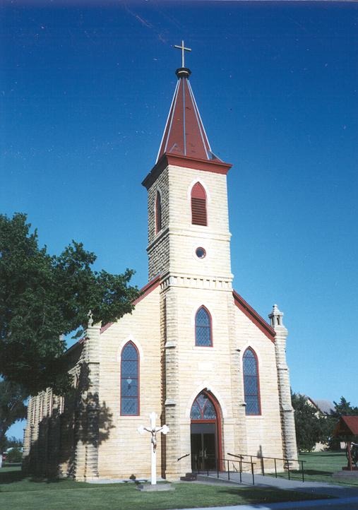 Schoenchen, KS: St. Anthony Church dedicated on June 13, 1911