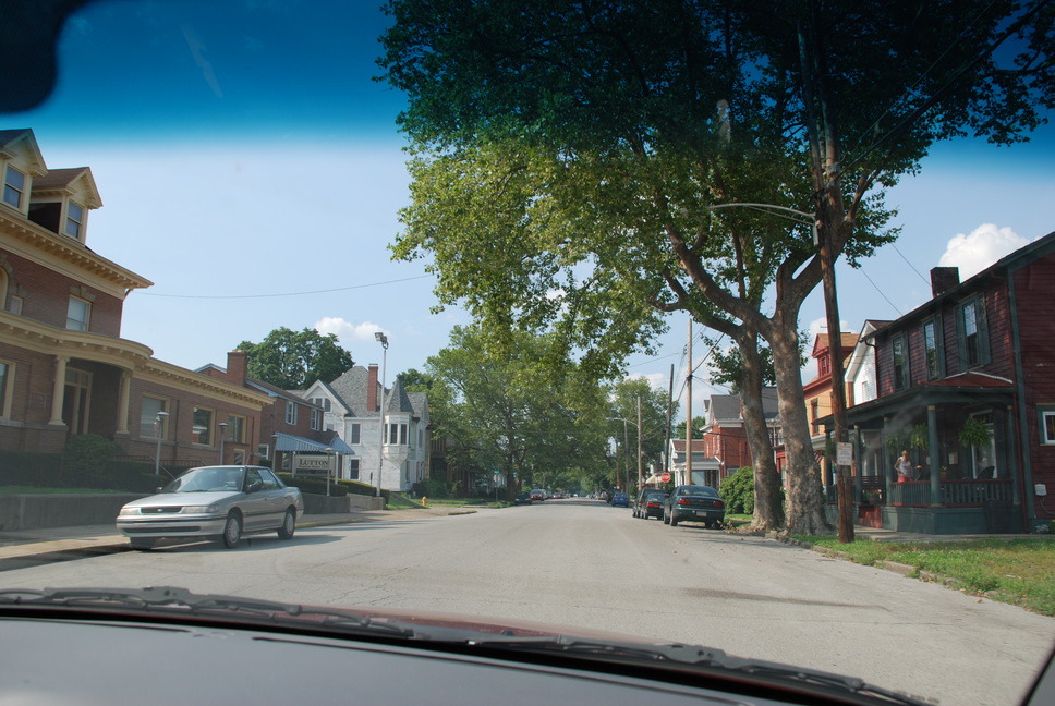 Beaver Falls, PA : Fifth Ave. w/ funeral home looking North, 2008 photo