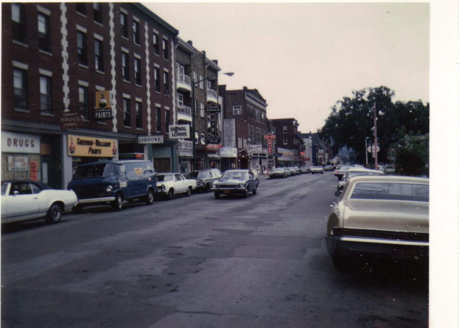 Herkimer, NY: Main Street Herkimer New York 6-23-1973