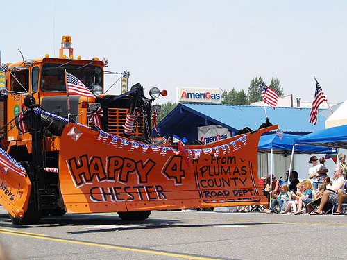 Chester, CA: Annual 4th of July Parade in a small town.