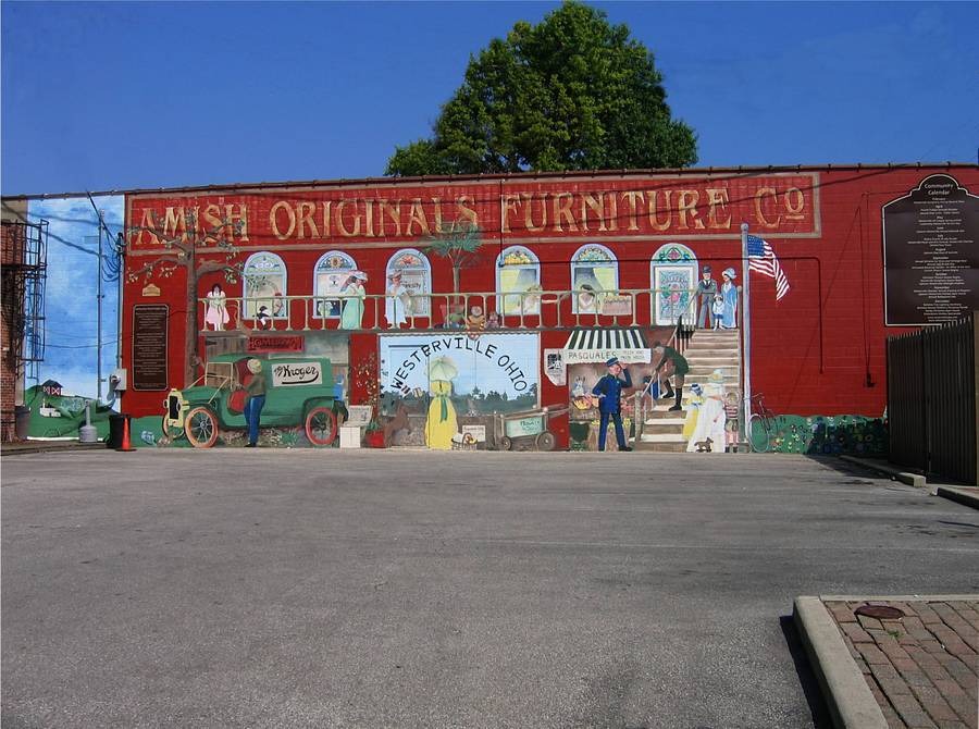 Westerville, OH: Mural located in city of Westerville Ohio