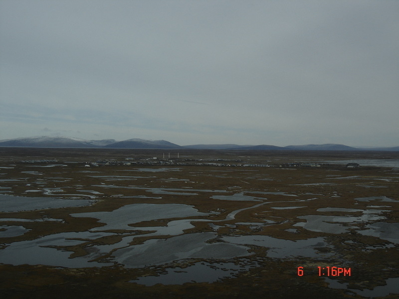 Hooper Bay, AK Hooper Bay view from a plane photo, picture, image
