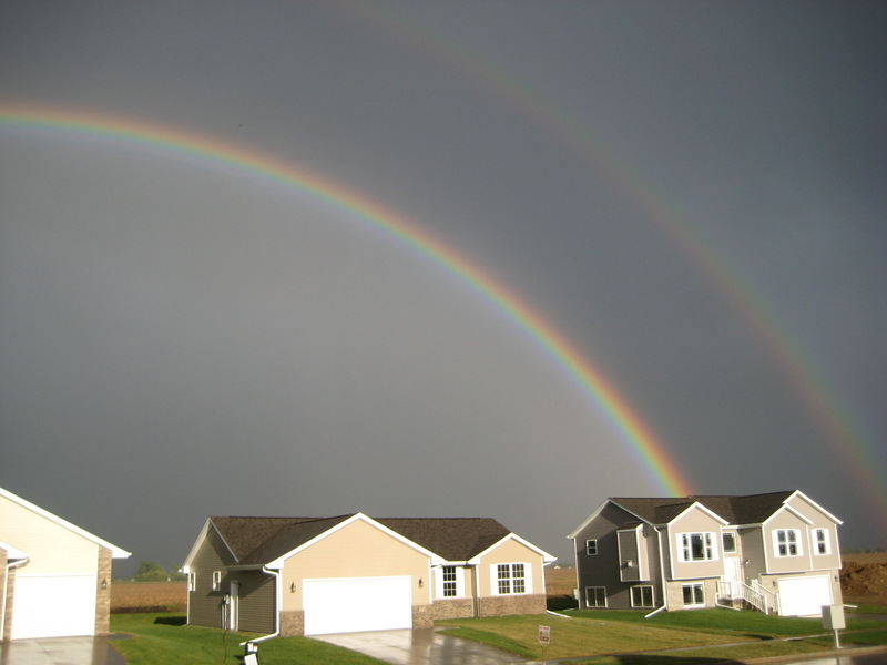 North Liberty, IA: Double Rainbow