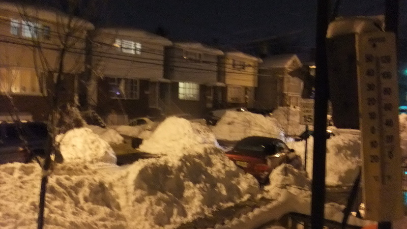 Harrison, NJ: Jan 28th Snow Storm on Reynolds Ave