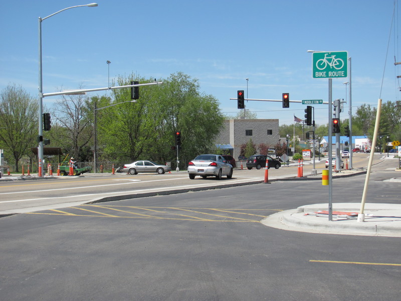 Middleton, ID: Middleton's first street light- just started operating today 05-11-2011