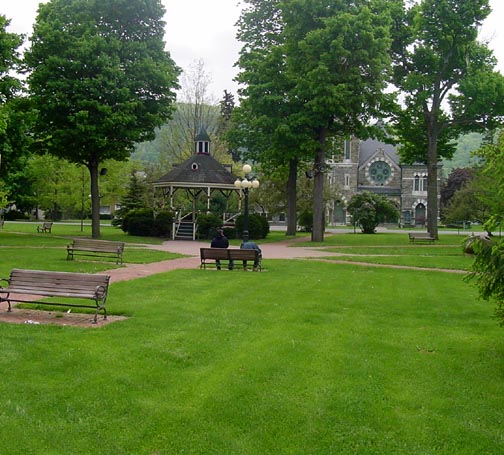 Bath, NY : Pultney Park Located in the middle of town The summer time finds people relaxing here and a weekly summer concert series.