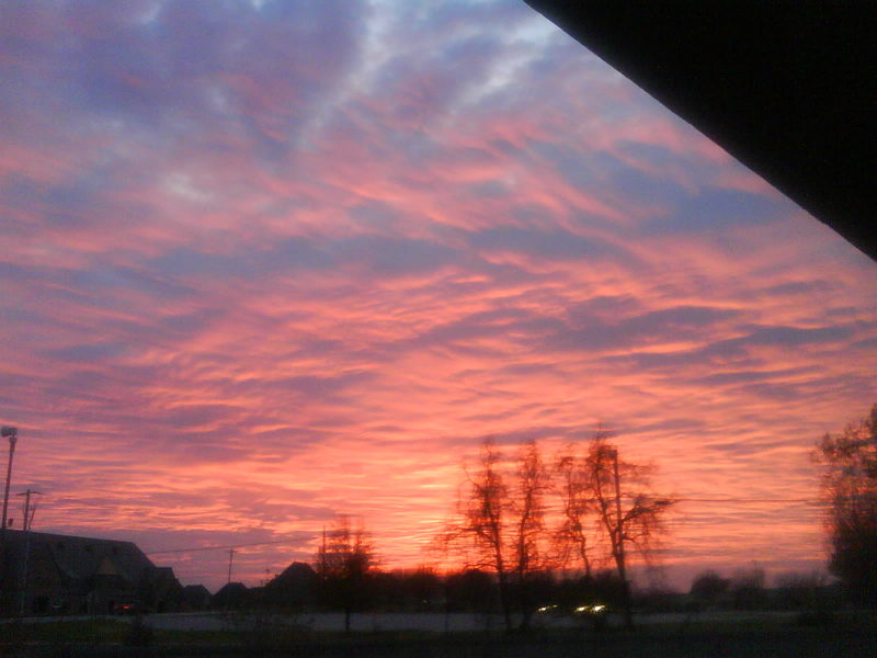 Bentonville, AR: Sunset in Bentonville