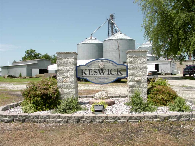 Keswick, IA: Keswick greeting for town