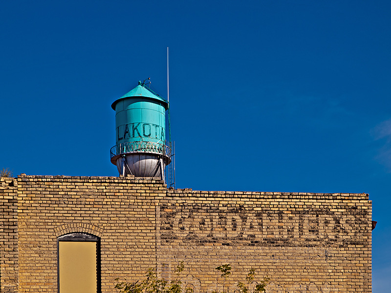 Lakota, ND The Tower and Wall sign photo, picture, image (North