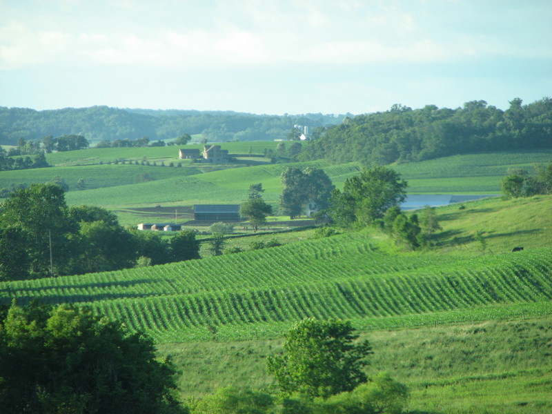 Pigeon Falls, WI: farmland just outside of town