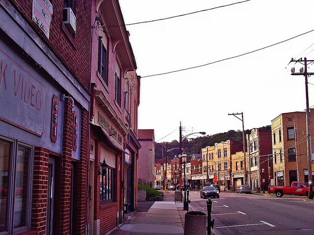 Stowe Township, PA: Downtown Stowe Township, also known as the West Park neighborhood.
