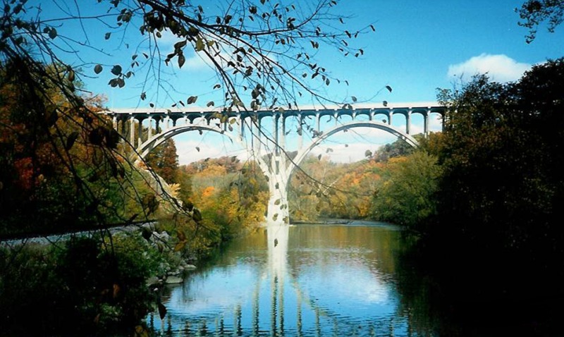 Brecksville, OH: Route 82 Bridge over the Cuyahoga River, Brecksville, Ohio