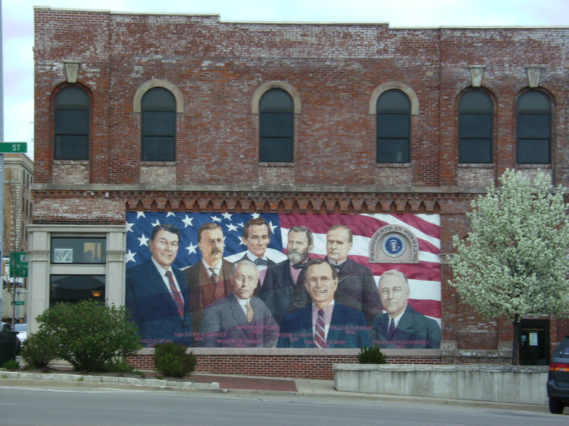 Sterling, IL : Presidents Mural (3rd and Locust) photo, picture, image