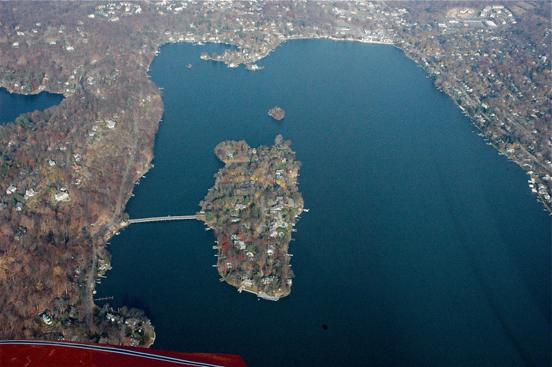 Lake Mohawk, NJ: arial view of Lake Mohawk