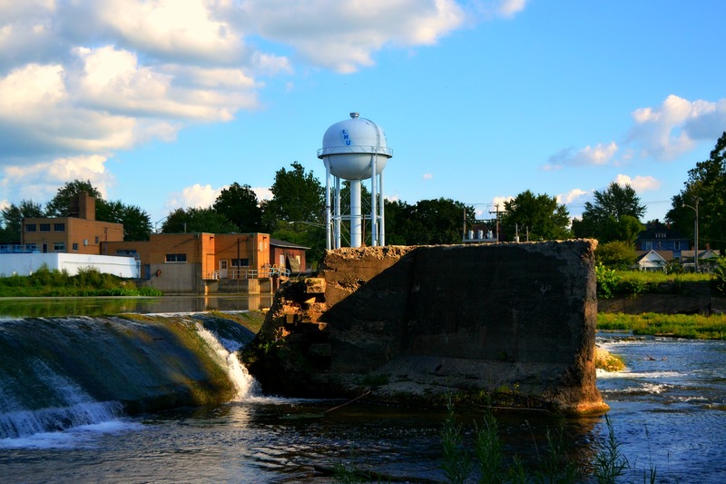 Logansport, IN: Dam at the River Bluff Trail