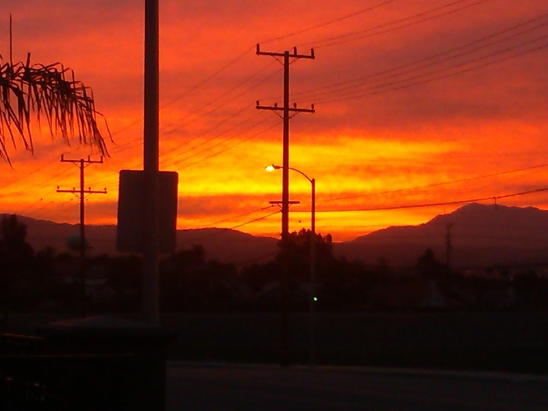 Rialto, CA: sunrise