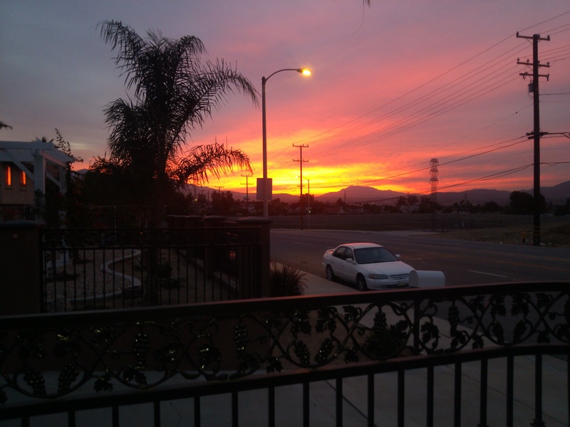Rialto, CA: sunrise 2